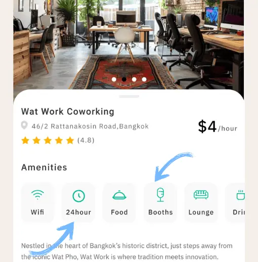 coworking spaces by hour